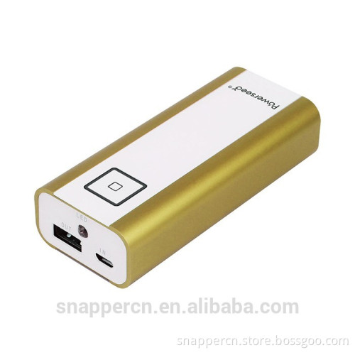 Free Customized Logo Laser Private Mould 4800mAh Portable Battery Power Bank For Smart Phones